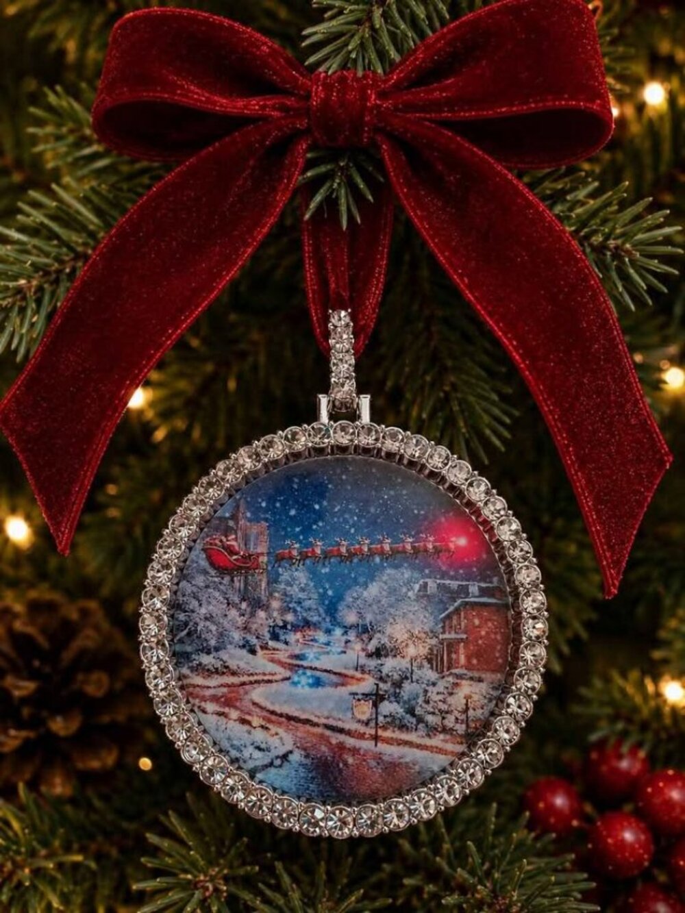 🎄 Santa Over Snake Alley – Burlington, Iowa Limited Edition Ornament 🎄